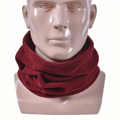 1pc Polar Fleece Neck Tube Ear Warmer Scarf - Soft, Breathable, Thermal Insulation for Fishing, Skating, Running, Camping, Hiking - Ideal Gift for Outdoor Enthusiasts