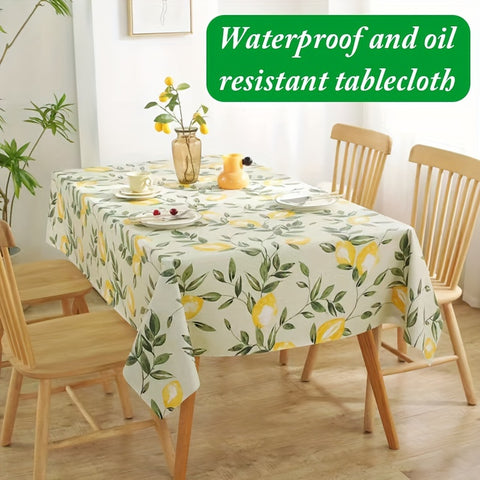 1pc Premium Tablecloth - Waterproof, Oil-Proof, Dust-Proof, Wash-Free, Light Luxury, Soft Touch, Easy Clean, Perfect for Bedside, Living Room, Coffee Table Decoration - New, High-Quality, Durable, Long-Lasting, Elegant Design