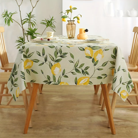 1pc Premium Tablecloth - Waterproof, Oil-Proof, Dust-Proof, Wash-Free, Light Luxury, Soft Touch, Easy Clean, Perfect for Bedside, Living Room, Coffee Table Decoration - New, High-Quality, Durable, Long-Lasting, Elegant Design