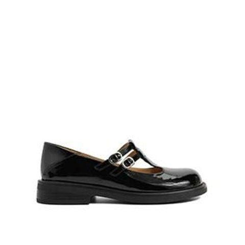 Mtvrmall - Women Cutout Leather Retro Mary Janes