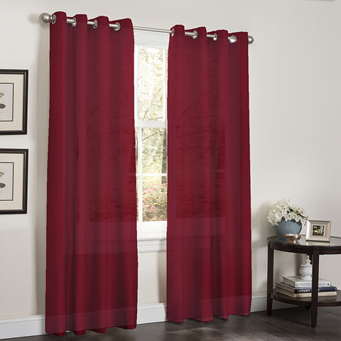 1 Panel Faux Silk Grommet Top Window Curtain for Living Room, Bedroom, Kitchen, Bathroom - Perfect Home Decor, Room Decor Solution