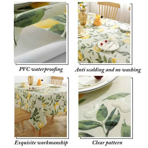 1pc Premium Tablecloth - Waterproof, Oil-Proof, Dust-Proof, Wash-Free, Light Luxury, Soft Touch, Easy Clean, Perfect for Bedside, Living Room, Coffee Table Decoration - New, High-Quality, Durable, Long-Lasting, Elegant Design