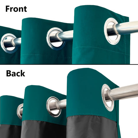 1panel Blackout Curtain With Coated Insulation Simple Grommet Top Curtain For Bedroom Curtains Living Room Home Decoration