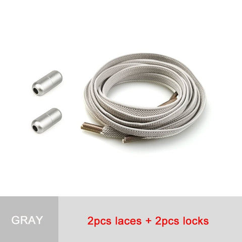 mtvrmall - No Tie Shoelaces Elastic Shoe Laces For Kids and Adult Sneakers Shoelace Quick Lazy Laces Shoes Accessories Shoestrings