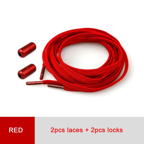 mtvrmall - No Tie Shoelaces Elastic Shoe Laces For Kids and Adult Sneakers Shoelace Quick Lazy Laces Shoes Accessories Shoestrings