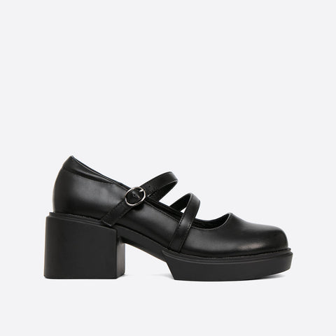 Mtvrmall - Women  Commute Date Heeled Mary Janes