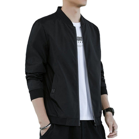 MTVRMALL Men's Korean Coat Spring and Autumn New Youth Baseball Uniform Casual All-Matching Tops plus Size Jacket Trendy Men's Clothing