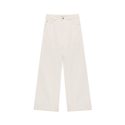 AF Basic Style Jeans for Women 204 Spring New Slimming and Straight Loose Washed-out Long Jeans 22521