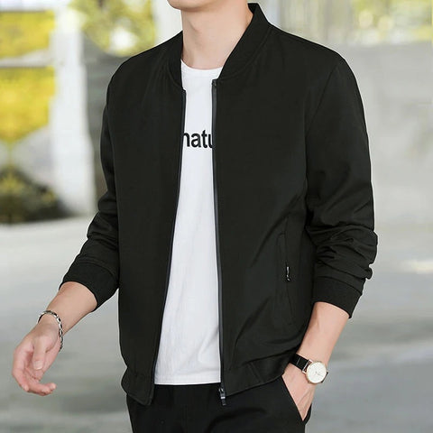 MTVRMALL Men's Korean Coat Spring and Autumn New Youth Baseball Uniform Casual All-Matching Tops plus Size Jacket Trendy Men's Clothing