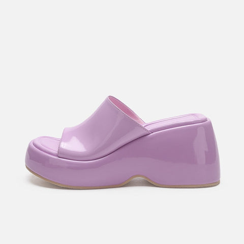 mtvrmall - Women High Heels Slippers Thick Platform Sandals Summer Shoes  New Fashion Slingback Flip Flops Pumps Casual Shoes Slides