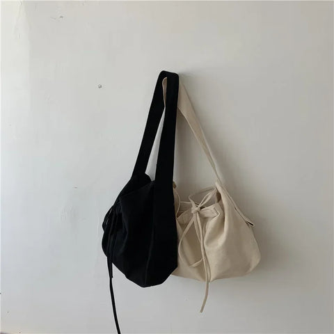 mtvrmall Women Leisure Bandage Crossbody Bag Canvas Shoulder Bags Female Multi-purpose Messenger Bag Student Bag Sac Courses Reutilisable