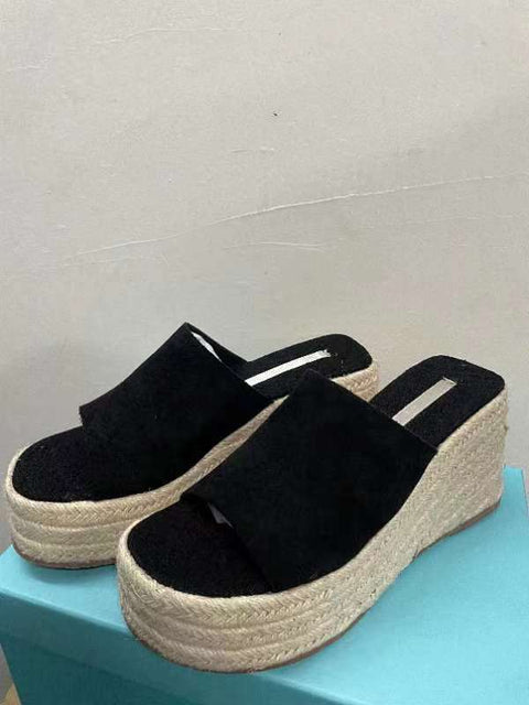 mtvrmall - Summer Wedges Slippers Women Platform High Heels Flip Flop Ladies Outdoor Beach Shoes Braided hemp Rope Wedge Slipper