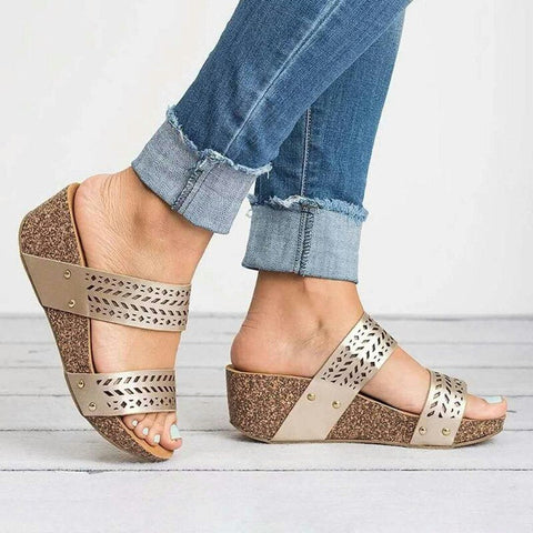 mtvrmall New Fashion Slippers High Heel Wedge Women Shoes Trend Luxury Sandals Women Designers Outdoor Sports Beach Height Increase