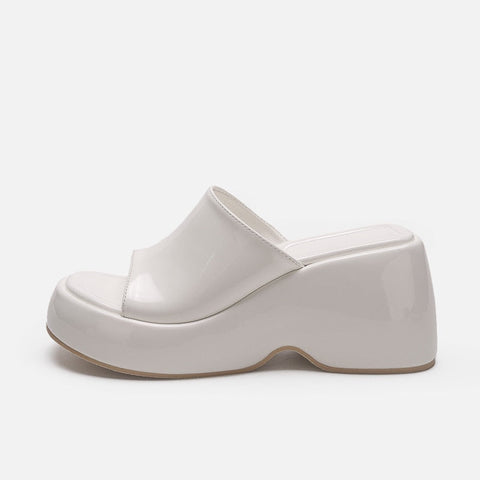 mtvrmall - Women High Heels Slippers Thick Platform Sandals Summer Shoes  New Fashion Slingback Flip Flops Pumps Casual Shoes Slides