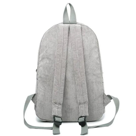 mtvrmall Fashion Backpack Corduroy Women Backpacks For Teenager Girls Student School Bag Backpack Striped Female Shoulder New Travel Bags