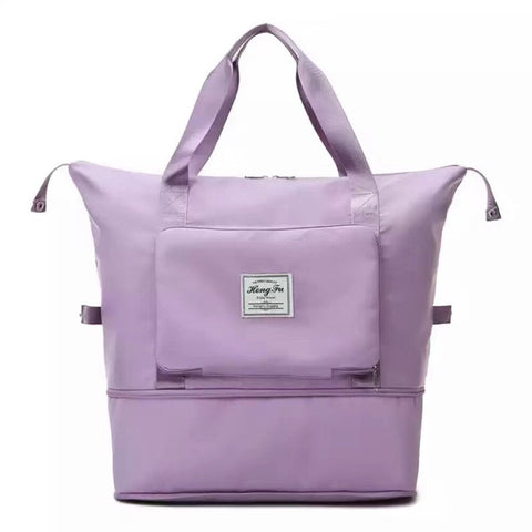mtvrmall - Large Capacity Folding Travel Bags Waterproof Luggage Tote Handbag Travel Duffle Bag Yoga Sport Storage Shoulder Bag For Women