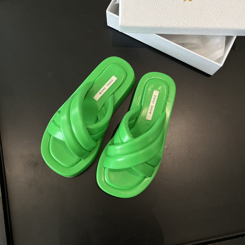 mtvrmall -  Summer New Women Slippers Thick Bottom Non-slip Outdoor Open Toe Beach Slippers Female Sandals Design Slides Woman Shoes