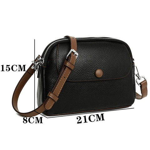 100% Genuine Leather Bag Luxury Women Bag High Quality Shoulder Bags Designer Female Crossbody Bags Fashion Cow Leather Handbags