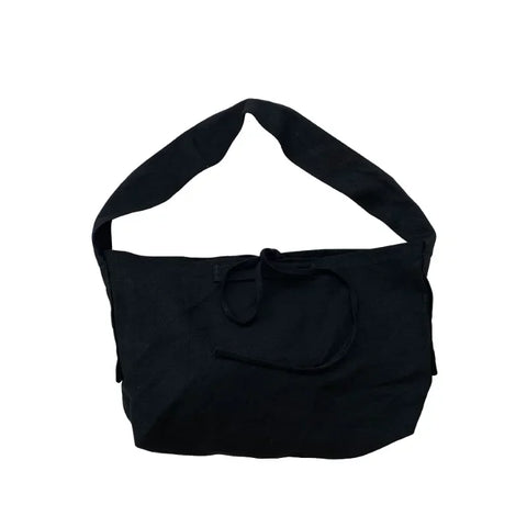 mtvrmall Women Leisure Bandage Crossbody Bag Canvas Shoulder Bags Female Multi-purpose Messenger Bag Student Bag Sac Courses Reutilisable