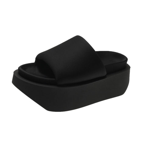 mtvrmall - Denim Rome Thick Women Slipper  Summer Platform Heels Casual Sport Beach Ladies Slides Fashion Dress Women Sandals Flip Flop