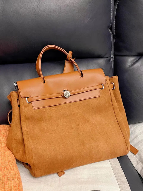 mtvrmall Matte PU Leather Women Backpacks large multifunctional female shoulder bag student backpack female school bag ladies big Totes