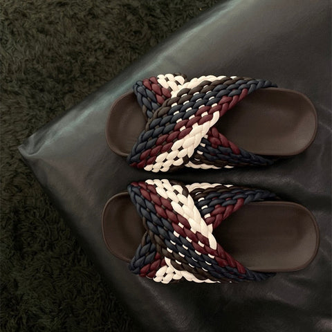mtvrmall - Women Slides Women Summer Outdoor Beach Vacation Casual Flat Shoes  New Light Ladies Slippers Fashion Slippers Women
