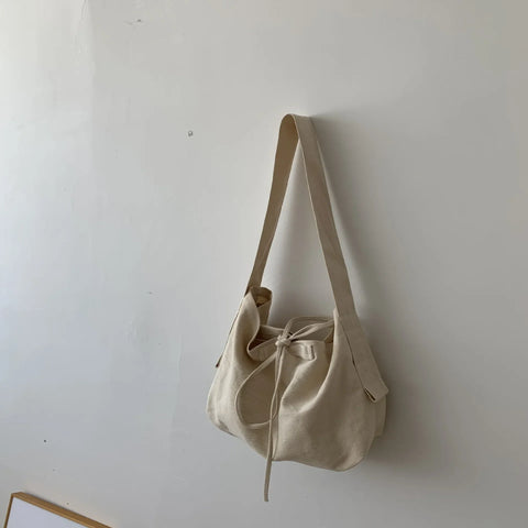 mtvrmall Women Leisure Bandage Crossbody Bag Canvas Shoulder Bags Female Multi-purpose Messenger Bag Student Bag Sac Courses Reutilisable