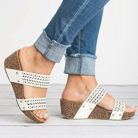 mtvrmall New Fashion Slippers High Heel Wedge Women Shoes Trend Luxury Sandals Women Designers Outdoor Sports Beach Height Increase