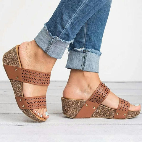 mtvrmall New Fashion Slippers High Heel Wedge Women Shoes Trend Luxury Sandals Women Designers Outdoor Sports Beach Height Increase