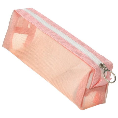 mtvrmall Transparent Stationery Bag Exam Special Student Net Yarn Pencil Case Large Capacity High School Entrance Examination Pencil Bag