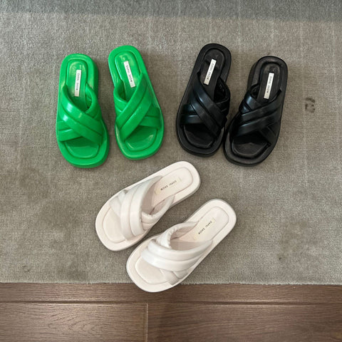 mtvrmall -  Summer New Women Slippers Thick Bottom Non-slip Outdoor Open Toe Beach Slippers Female Sandals Design Slides Woman Shoes