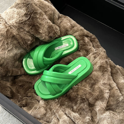 mtvrmall -  Summer New Women Slippers Thick Bottom Non-slip Outdoor Open Toe Beach Slippers Female Sandals Design Slides Woman Shoes