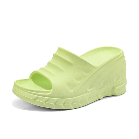 mtvrmall - Women Slippers Platform Wedges Summer Casual Outdoor Beach High Platform Slippers Dress Sandals  Women White Shoes