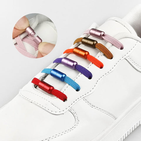 mtvrmall - No Tie Shoelaces Elastic Shoe Laces For Kids and Adult Sneakers Shoelace Quick Lazy Laces Shoes Accessories Shoestrings