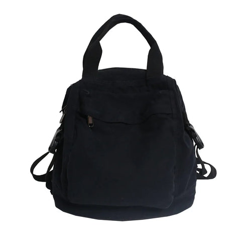 mtvrmall Brand Women Backpacks Green Canvas Rucksack Quality Laptop School Student Bag Female Daypack for Teen Girls feminina mochila