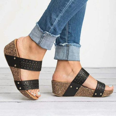 mtvrmall New Fashion Slippers High Heel Wedge Women Shoes Trend Luxury Sandals Women Designers Outdoor Sports Beach Height Increase