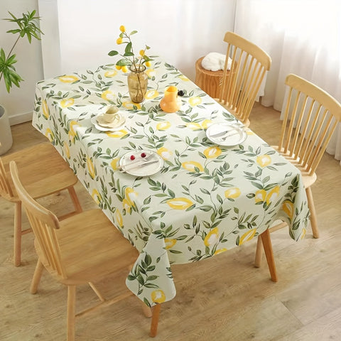 1pc Premium Tablecloth - Waterproof, Oil-Proof, Dust-Proof, Wash-Free, Light Luxury, Soft Touch, Easy Clean, Perfect for Bedside, Living Room, Coffee Table Decoration - New, High-Quality, Durable, Long-Lasting, Elegant Design