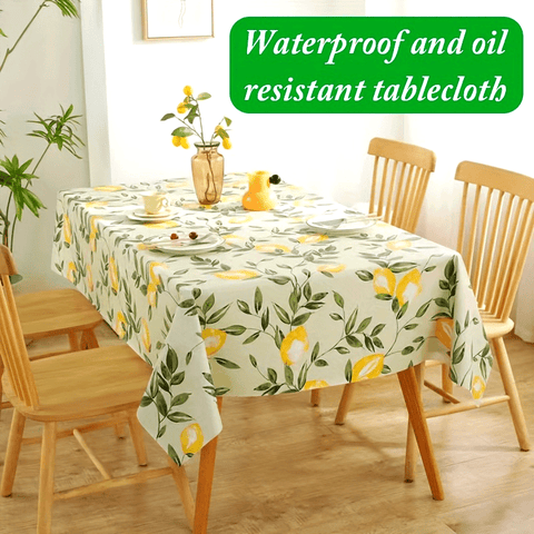 1pc Premium Tablecloth - Waterproof, Oil-Proof, Dust-Proof, Wash-Free, Light Luxury, Soft Touch, Easy Clean, Perfect for Bedside, Living Room, Coffee Table Decoration - New, High-Quality, Durable, Long-Lasting, Elegant Design