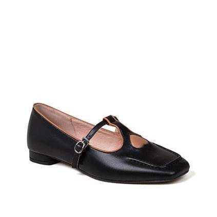 Mtvrmall - Women Retro Heart Color Matching Mary Janes