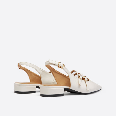 Mtvrmall - Women Double Buckle Slingback Mary Jane