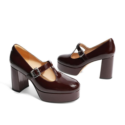 Mtvrmall - Women Elegant Leather Mary Janes