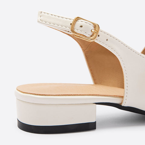 Mtvrmall - Women Double Buckle Slingback Mary Jane