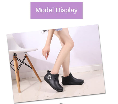 Mtvrmall - Water Boots for Woman for Rain Rubber Boots Women Waterproof Ankle Boot Botas De Caza Espanolas Rain Boots Bota Agua Mujer Shoes