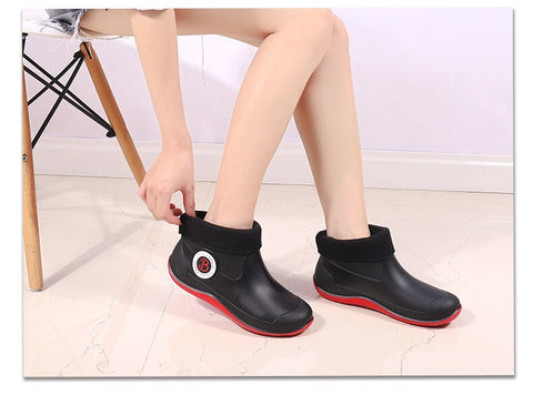 Mtvrmall - Water Boots for Woman for Rain Rubber Boots Women Waterproof Ankle Boot Botas De Caza Espanolas Rain Boots Bota Agua Mujer Shoes