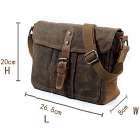 mtvrmall - Crossbody Men'S Shoulder Bag Waterproof Canvas Bag Men'S Casual Messenger Bag