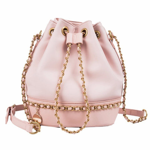 Mtvrmall - Women Bag PU Leather Shoulder Bag Fashion Chain Bucket Bag Bolsa Feminina Luxury Handbags Women Bags Designer Bolsos Mujer