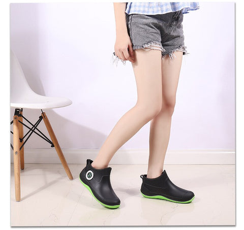 Mtvrmall - Water Boots for Woman for Rain Rubber Boots Women Waterproof Ankle Boot Botas De Caza Espanolas Rain Boots Bota Agua Mujer Shoes