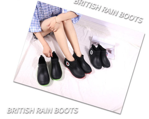 Mtvrmall - Water Boots for Woman for Rain Rubber Boots Women Waterproof Ankle Boot Botas De Caza Espanolas Rain Boots Bota Agua Mujer Shoes